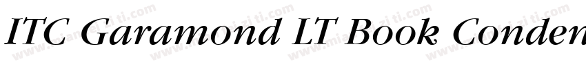 ITC Garamond LT Book Condensed字体转换